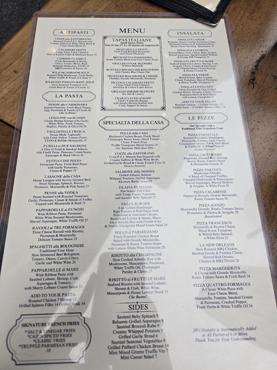 Pazza Notte Menu - Image 2